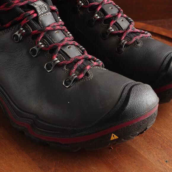Keen Boots WMS SZ 9 Gray Liberty Ridge Waterproof Leather Hiking Outdoor MiUSA - Picture 5 of 16